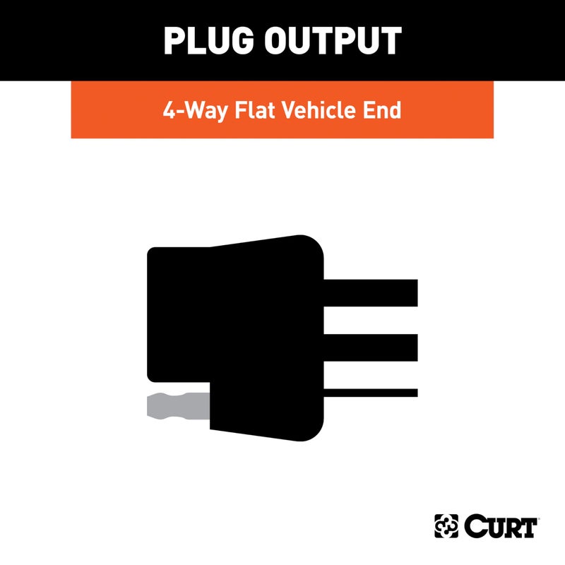 CURT 56111 Vehicle-Side Custom 4-Pin Trailer Wiring Harness - Image 5